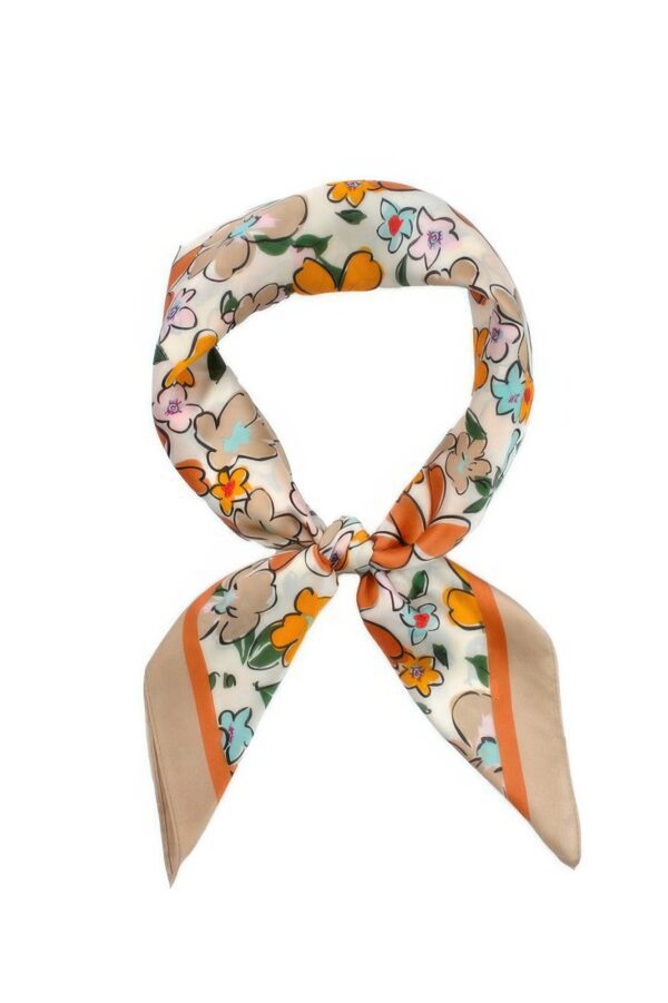 Flower Print Bandana – Multicolor Floral Square