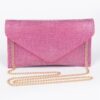 Full Rhinestone Envelope Chain Clutch – Evening Sparkle