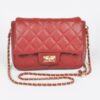 Quilted Faux Leather Flap Bag – Compact Top-Handle