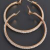 Round Pearl Hoop Earrings – Mid-Size Hoops