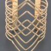 Wide Metal Cuff Bracelet – Polished Open Design