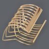 Wide Metal Cuff Bracelet – Polished Open Design
