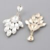 Rhinestone Teardrop Flare Earrings – Elongated Sparkle