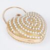 Heart-Shaped Rhinestone Party Clutch