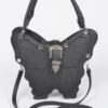 Faux Leather Butterfly Bag – Structured Top-Handle
