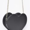 Heart Shape Bag with Hot Fix Stone Detail