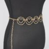 Heart & O-Ring Metal Chain Belt – Adjustable Chain-Link