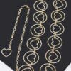 Heart & O-Ring Metal Chain Belt – Adjustable Chain-Link
