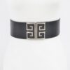 Wide Elastic Waist Belt with Metal Buckle