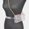 Clear Rhinestone Belt Bag – Plus-Size Adjustable Chain