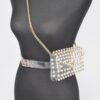 Clear Rhinestone Belt Bag – Plus-Size Adjustable Chain