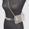 Clear Rhinestone Belt Bag – Plus-Size Adjustable Chain