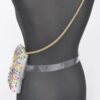 Clear Rhinestone Plus-Size Belt Bag
