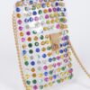 Clear Rhinestone Plus-Size Belt Bag