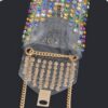 Clear Rhinestone Plus-Size Belt Bag