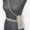 Clear Rhinestone Plus-Size Belt Bag