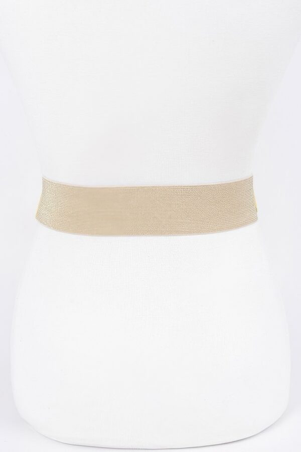 Wide Two-Buckle Elastic Waist Belt – Plus Size