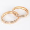 Two-Piece Metal Bangle Set – Smooth Stackable Bangles