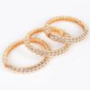 Three-Piece Metal Bangle Set – Polished Finish