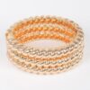 Three-Piece Metal Bangle Set – Polished Finish