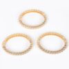 Three-Piece Metal Bangle Set – Polished Finish