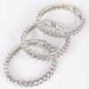 Three-Piece Metal Bangle Set – Polished Finish