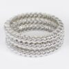 Three-Piece Metal Bangle Set – Polished Finish