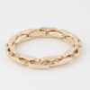 Hammered Link Chain Bracelet – Textured Polished Finish