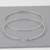 Wide Indented Concrete Hoop Earrings – Matte Sculptural Design