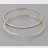 Wide Double-Twist Oversized Hoop Earrings
