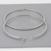 Wide Double-Twist Oversized Hoop Earrings