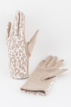 Lurex Leopard Smart Gloves – Touchscreen Friendly