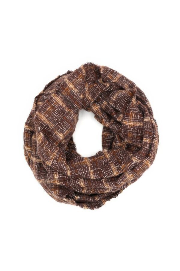 Plaid Infinity Scarf – Soft Polyester Loop