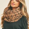 Plaid Infinity Scarf – Soft Polyester Loop