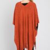 Paisley Fringe Poncho – Open-Front Acrylic