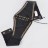 Corset-Style Faux Leather Stretch Belt with Eyelets