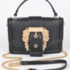 Vegan Top Handle Shoulder Clutch – Structured Polyurethane