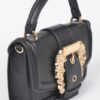 Vegan Top Handle Shoulder Clutch – Structured Polyurethane