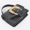Vegan Top Handle Shoulder Clutch – Structured Polyurethane