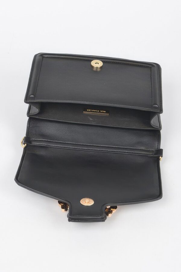 Vegan Top Handle Shoulder Clutch – Structured Polyurethane