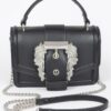 Vegan Top Handle Shoulder Clutch – Structured Polyurethane