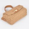 Faux Straw Top Handle Bag – Woven Paper Compact