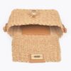 Faux Straw Top Handle Bag – Woven Paper Compact