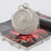 Rhinestone Ball Clutch – Round Crystal Evening Bag