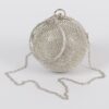 Rhinestone Ball Clutch – Round Crystal Evening Bag