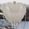 Rhinestone Fringe Mini Case Bag – Box Clutch