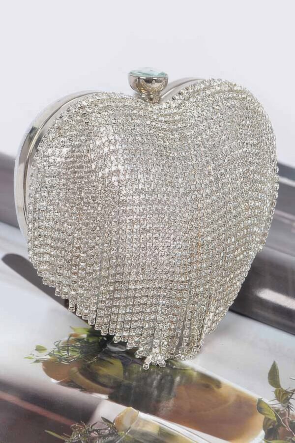 Rhinestone Fringe Mini Case Bag – Box Clutch