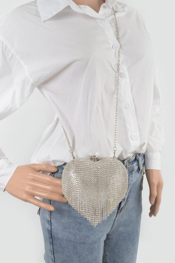 Rhinestone Fringe Mini Case Bag – Box Clutch