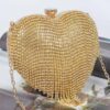 Rhinestone Fringe Mini Case Bag – Box Clutch
