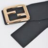 Wide Elastic Plus-Size Belt with Metal Buckle
